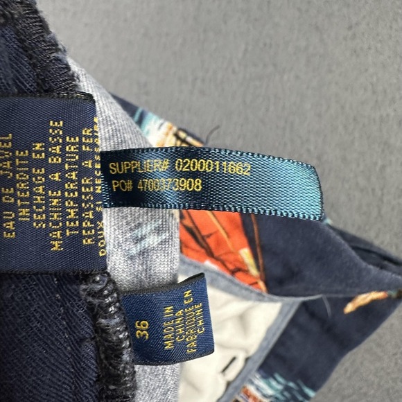 Polo Ralph Lauren Shorts Mens 36 Blue Nautical Sailboat Linen Blend 6" Classic - Picture 6 of 13